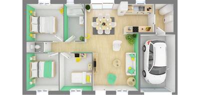 Programme terrain + maison à Audenge en Gironde (33) de 90 m² à vendre au prix de 379270€ - 3