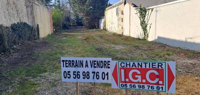 Terrain seul à Pessac en Gironde (33) de 477 m² à vendre au prix de 270000€ - 1