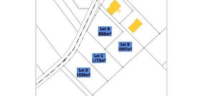 Terrain seul à Champigny en Rochereau en Vienne (86) de 892 m² à vendre au prix de 20900€ - 3