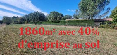 Terrain seul à Buzet-sur-Tarn en Haute-Garonne (31) de 1860 m² à vendre au prix de 190000€ - 1