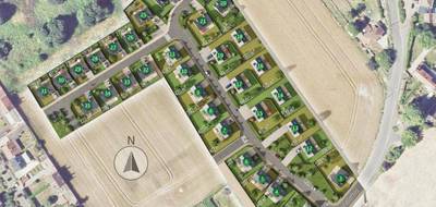 Terrain seul à Corbehem en Pas-de-Calais (62) de 304 m² à vendre au prix de 51100€ - 1