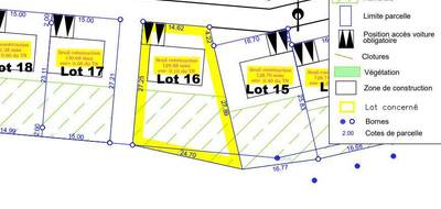 Terrain seul à Vibraye en Sarthe (72) de 557 m² à vendre au prix de 23000€ - 2