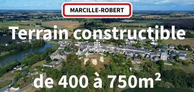 Terrain seul à Marcillé-Robert en Ille-et-Vilaine (35) de 451 m² à vendre au prix de 42168€ - 1
