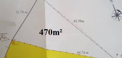 Terrain seul à Sorgues en Vaucluse (84) de 470 m² à vendre au prix de 130000€ - 1