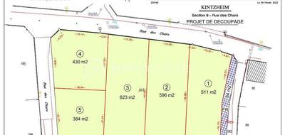 Terrain seul à Kintzheim en Bas-Rhin (67) de 511 m² à vendre au prix de 159500€ - 2