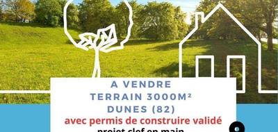 Terrain seul à Dunes en Tarn-et-Garonne (82) de 3000 m² à vendre au prix de 65000€ - 1