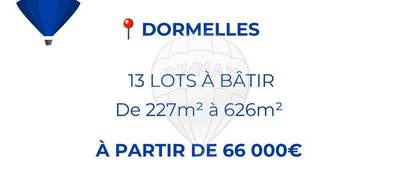 Terrain seul à Dormelles en Seine-et-Marne (77) de 404 m² à vendre au prix de 77000€ - 1