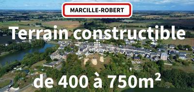 Terrain seul à Marcillé-Robert en Ille-et-Vilaine (35) de 539 m² à vendre au prix de 50396€ - 1