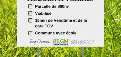 Terrain seul à Vendôme en Loir-et-Cher (41) de 920 m² à vendre au prix de 25000€ - 1