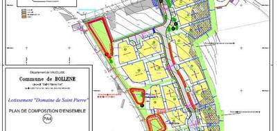 Terrain seul à Bollène en Vaucluse (84) de 915 m² à vendre au prix de 129000€ - 4