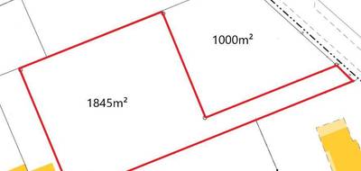 Terrain seul à Saint-Julien-l'Ars en Vienne (86) de 1845 m² à vendre au prix de 118550€ - 2