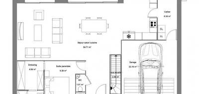 Programme terrain + maison à Montévrain en Seine-et-Marne (77) de 590 m² à vendre au prix de 742540€ - 3