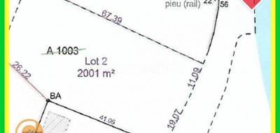 Terrain seul à Saint-Menoux en Allier (03) de 2001 m² à vendre au prix de 46200€ - 4