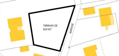 Terrain seul à Saint-Julien-l'Ars en Vienne (86) de 834 m² à vendre au prix de 55990€ - 2