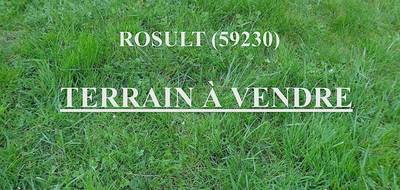 Terrain seul à Rosult en Nord (59) de 1036 m² à vendre au prix de 158000€ - 1
