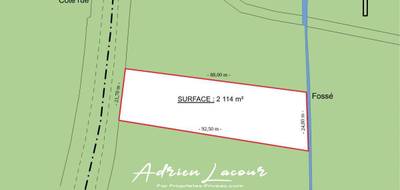 Terrain seul à Romorantin-Lanthenay en Loir-et-Cher (41) de 2114 m² à vendre au prix de 111690€ - 2