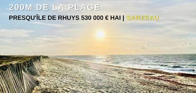 Terrain seul à Sarzeau en Morbihan (56) de 1200 m² à vendre au prix de 530000€ - 1