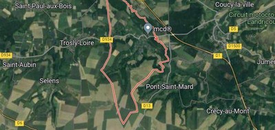 Terrain seul à Guny en Aisne (02) de 2733 m² à vendre au prix de 31400€