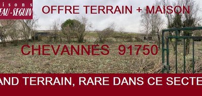 Terrain seul à Chevannes en Essonne (91) de 715 m² à vendre au prix de 199900€