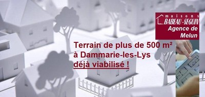 Terrain seul à Dammarie-les-Lys en Seine-et-Marne (77) de 517 m² à vendre au prix de 130000€