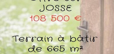 Terrain seul à Josse en Landes (40) de 665 m² à vendre au prix de 118500€