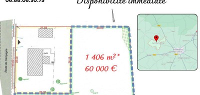 Terrain seul à Saint-Martin-d'Oney en Landes (40) de 1406 m² à vendre au prix de 60000€
