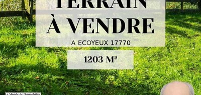 Terrain seul à Écoyeux en Charente-Maritime (17) de 1203 m² à vendre au prix de 45605€