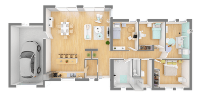 Programme terrain + maison à Fouras en Charente-Maritime (17) de 110 m² à vendre au prix de 461857€ - 3