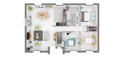 Programme terrain + maison à Bliesbruck en Moselle (57) de 90 m² à vendre au prix de 220164€ - 4