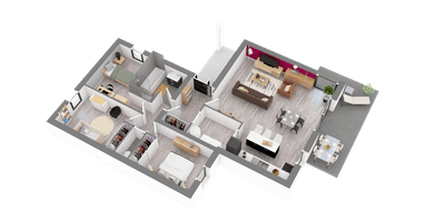Programme terrain + maison à Montreuil-sur-Ille en Ille-et-Vilaine (35) de 95 m² à vendre au prix de 255958€ - 3