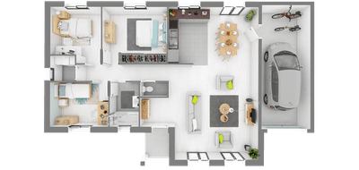 Programme terrain + maison à Vouvant en Vendée (85) de 98 m² à vendre au prix de 201569€ - 4