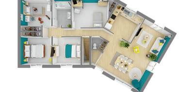 Programme terrain + maison à Bignoux en Vienne (86) de 92 m² à vendre au prix de 240455€ - 4