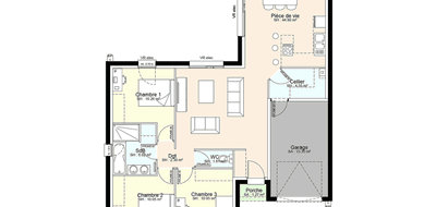 Programme terrain + maison à Brioux-sur-Boutonne en Deux-Sèvres (79) de 684 m² à vendre au prix de 199159€ - 3