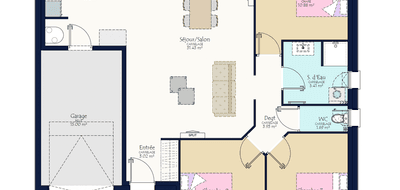 Programme terrain + maison à Grandchamps-des-Fontaines en Loire-Atlantique (44) de 280 m² à vendre au prix de 276500€ - 3