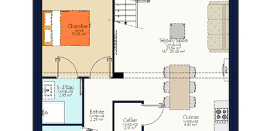 Programme terrain + maison à La Boissière-de-Montaigu en Vendée (85) de 1100 m² à vendre au prix de 297705€ - 3