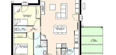 Programme terrain + maison à Aigondigné en Deux-Sèvres (79) de 497 m² à vendre au prix de 153016€ - 3