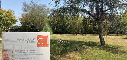 Terrain seul à Génissac en Gironde (33) de 650 m² à vendre au prix de 115000€