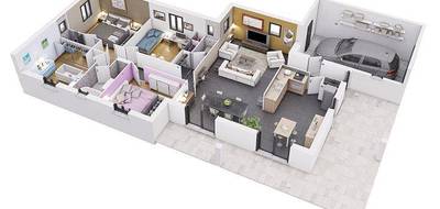 Programme terrain + maison à Rovon en Isère (38) de 1145 m² à vendre au prix de 347363€ - 2