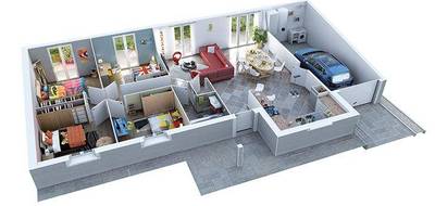 Programme terrain + maison à Gillonnay en Isère (38) de 863 m² à vendre au prix de 570800€ - 2