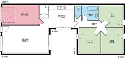 Programme terrain + maison à Nohant-en-Goût en Cher (18) de 97 m² à vendre au prix de 222522€ - 4