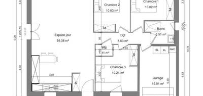 Programme terrain + maison à Bayeux en Calvados (14) de 85 m² à vendre au prix de 191000€ - 3