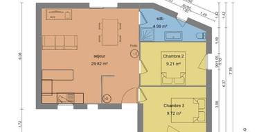 Programme terrain + maison à Frénouville en Calvados (14) de 52 m² à vendre au prix de 177000€ - 4
