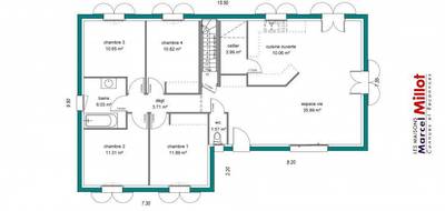 Programme terrain + maison à Bonnac-la-Côte en Haute-Vienne (87) de 106 m² à vendre au prix de 313700€ - 3