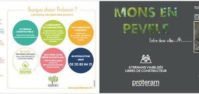 Terrain seul à Mons-en-Pévèle en Nord (59) de 562 m² à vendre au prix de 125000€ - 2