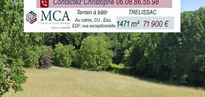 Terrain seul à Trélissac en Dordogne (24) de 1471 m² à vendre au prix de 71900€ - 3
