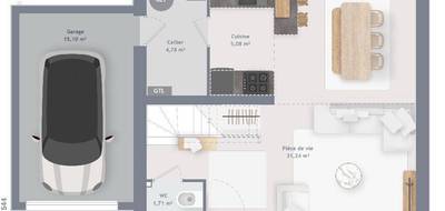 Programme terrain + maison à Macey en Aube (10) de 80 m² à vendre au prix de 237800€ - 4