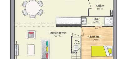 Programme terrain + maison à Vert-le-Grand en Essonne (91) de 124 m² à vendre au prix de 330970€ - 4