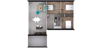 Programme terrain + maison à Pleslin-Trigavou en Côtes-d'Armor (22) de 86 m² à vendre au prix de 257200€ - 3