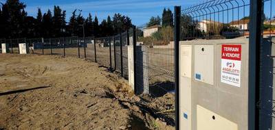 Terrain seul à Poilhes en Hérault (34) de 343 m² à vendre au prix de 83500€ - 1