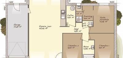 Programme terrain + maison à Le Neubourg en Eure (27) de 100 m² à vendre au prix de 221000€ - 4